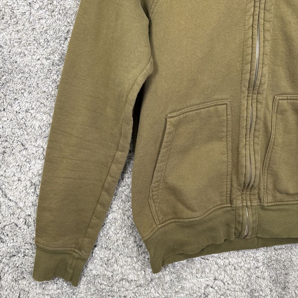 Flint And Tinder The 10 Year Hoodie Full Zip Large Olive Green Made In USA - Picture 2 of 10